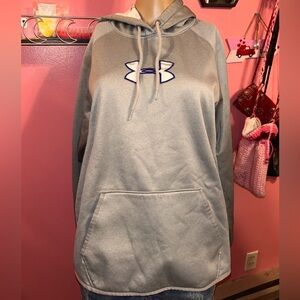 Under Armour Light Gray Pullover Hoodie
